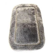 Коврик для ванной комнаты Lux Border ПЛЮШ 60*100 Grey серый - КОЛОРЛОН ВТД Новосибирск