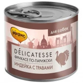 Влажный корм Мнямс Паштет из индейки с травами для собак всех пород "Фрикасе по-парижски" 200 г - КОЛОРЛОН ВТД Новосибирск