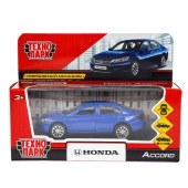 412058 Машина металл HONDA ACCORD 12 см, двери, багаж, инерц, синий, в кор. Технопарк в кор.2*36шт - КОЛОРЛОН ВТД Новосибирск