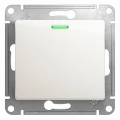 GSL000613 Glossa Перламутр Выключатель 1 кл. с подсв - КОЛОРЛОН ВТД Новосибирск