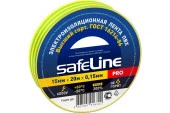 Изолента ПВХ 15мм/20м/0,15мм желто-зеленый SAFELINE - КОЛОРЛОН ВТД Новосибирск