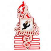 ***Медальница двухслойная "Танцы" латина, красная, 400 х 200 мм   3504317 - КОЛОРЛОН ВТД Новосибирск