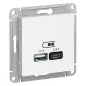 ATN000139 Бел USB 5В/2,4А + 5В/1,2А Atlasdesign - КОЛОРЛОН ВТД Новосибирск