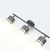 Спот на основании GWL-3GX53-M-IP20 Тройной Бетон боковой рассеиватель Кирпич - КОЛОРЛОН ВТД Новосибирск