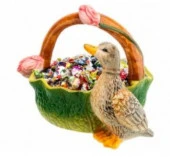 Корзинка сервировочная 1 л 24,2*19*18,3 см "Уточка"Состав: Керамика - КОЛОРЛОН ВТД Новосибирск