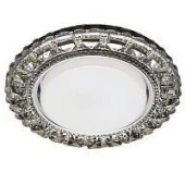 Точка с LED подсветкой  20LED*2835 SMD 6400K, 15W GX53, серый, хром CD4045 с драйвером - КОЛОРЛОН ВТД Новосибирск