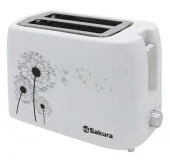 SAKURA тостер SA-7608W 750Вт подогрев бел - КОЛОРЛОН ВТД Новосибирск