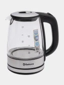 SAKURA чайник электр SA-2725BK (1.7) стекл подсв - КОЛОРЛОН ВТД Новосибирск