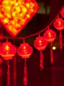 Электрогирлянда на 10 LED ламп, длина 1,5 м, 1 режим, красный, арт.93396 - КОЛОРЛОН ВТД Новосибирск
