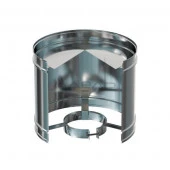 Зонт с дефлектором для дымохода,  D100, оцинкованный - КОЛОРЛОН ВТД Новосибирск