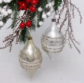 Набор украшений SHINE "Star Thread" 13,8х6,5 см (2 шт.), light champagne/silver 201-1934 - КОЛОРЛОН ВТД Новосибирск
