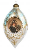 Новогоднее подвесное украшение из стекла / 6*6*13см арт.91562 (НГ) - КОЛОРЛОН ВТД Новосибирск