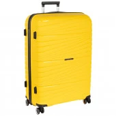 РР820 (3-ой) Yellow желтый (28") пластик PP (полипропилен)  чемодан большой - КОЛОРЛОН ВТД Новосибирск