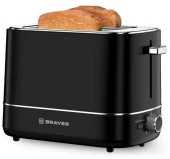 Тостер BRAYER 2118BR, 930 Вт, 6 реж, автоподогр, размор, отмена, автоотключ,2 тоста одновр - КОЛОРЛОН ВТД Новосибирск