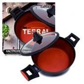 Кастрюля TERRACOTTA алюминиевая с антипригарным покрытием Д24см 3,7л 51024/6 - КОЛОРЛОН ВТД Новосибирск