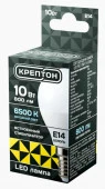 10W Лампа КРЕПТОН LED P45 10W E14 6500K шарик - КОЛОРЛОН ВТД Новосибирск