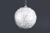 Набор шаров новогодних 3шт d=8см белый 8х8х24см арт.10320-0087 Код265579 - КОЛОРЛОН ВТД Новосибирск