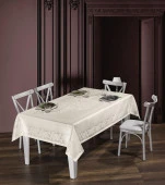 Скатерть DO&CO броде жаккард 160х220 VIYANA (кремовый ) - КОЛОРЛОН ВТД Новосибирск