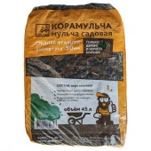 Мульча из сосновой коры, средняя фракция, сито 50 мм, мешок 45л. - КОЛОРЛОН ВТД Новосибирск
