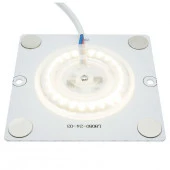 02-19 Плата 220В,12Вт, smd 2835, IP20, 80Лм/Вт, PF>0,9, 4000 К, 80*80мм, прямоугольная с линзой - КОЛОРЛОН ВТД Новосибирск