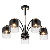 ***Люстра Escada 2121/5P E27*40W Black/Gold - КОЛОРЛОН ВТД Новосибирск