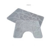 Набор ковриков для ванной комнаты ZALEL  60*100 2-пр GREY - КОЛОРЛОН ВТД Новосибирск