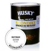 HUSKY-KLONDIKE Краска по металлу матовая белая RAL 9003 (0,9л; 6шт) - КОЛОРЛОН ВТД Новосибирск
