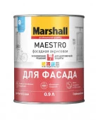 MAESTRO Фасадная краска BW (белая)  0,9 л глубокоматовая в/д ( латексная) краска для фасадных поверх - КОЛОРЛОН ВТД Новосибирск