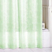 SCMI084P, green leaf, Штора для ванной комнаты, 180*200 см - КОЛОРЛОН ВТД Новосибирск