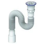 ***D220 Гофросифон унив. 800 мм 1.1/2"х40/50 (нерж.вып.,винт 80)  Юникорн ИС.110323(У) - КОЛОРЛОН ВТД Новосибирск