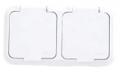 Bylectrica Розетка с/з 2-ая с крышкой белая IP54 Пралеска РА16-213 - КОЛОРЛОН ВТД Новосибирск