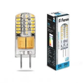 3W Led 25533 Feron G4 12V 6400K силикон 11x38mm - КОЛОРЛОН ВТД Новосибирск
