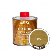 HUSKY Тиковое масло с твердым воском Дуб (0,25л; 6шт) - КОЛОРЛОН ВТД Новосибирск