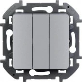 Legrand INSPIRIA Алюминий Выключатель 3кл. 673642 - КОЛОРЛОН ВТД Новосибирск