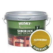 HUSKY SIBERIAN «Эко-Лазурь для дерева» полуматовая калужница (сосна) (2,5л) - КОЛОРЛОН ВТД Новосибирск