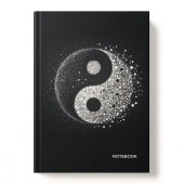 Книжка записная А5 128л 7БЦ 15145-EAC мат лам тисн фольг Инь и ян (упак14) - КОЛОРЛОН ВТД Новосибирск