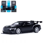 JB1251556 ТМ "Автопанорама" Машинка мет.1:43 Bentley Continental GT3, черный, откр. двери, инер - КОЛОРЛОН ВТД Новосибирск