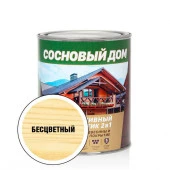 ПРОФСТАНДАРТ СОСНОВЫЙ ДОМ Декоративно-защитный состав для древесины бесцветный (0,8л; 6шт) - КОЛОРЛОН ВТД Новосибирск