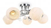 *Люстра AURA PERLA-WH-5E27 585x585x250 хром IN HOME - КОЛОРЛОН ВТД Новосибирск