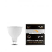 Лампа Gauss MR16 5W 500lm 3000K GU5.3 LED - КОЛОРЛОН ВТД Новосибирск