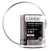 Грунт-эмаль 3 в 1 Лакра Белый 0,8кг Л-С - КОЛОРЛОН ВТД Новосибирск