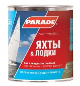 Лак яхтный алкидно-уретановый PARADE L20 Яхты & Лодки П/мат 0,75л Россия - КОЛОРЛОН ВТД Новосибирск