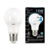 ***10W Led step диммер Gauss 102502210-S Лампа A60 E27 4100K step dimmable - КОЛОРЛОН ВТД Новосибирск