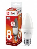 8W Лампа сд LED-СВЕЧА-VC 8Вт 230В Е27 6500К 760Лм IN HOME - КОЛОРЛОН ВТД Новосибирск