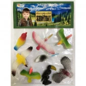 268056  Игрушка пластизоль Играем Вместе птицы 4" асс. 8 шт, в пак с хэд (русс. уп.) в кор.2*120шт - КОЛОРЛОН ВТД Новосибирск