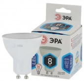 8W ЭРА STD LED MR16-8W-840-GU10 GU10 8Вт софит нейтральный белый свет - КОЛОРЛОН ВТД Новосибирск