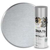 Эмаль аэрозольная Лакра Metallic Металлик серебро 100 - КОЛОРЛОН ВТД Новосибирск