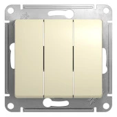 GSL000231 Glossa Беж Выключатель 3 кл. - КОЛОРЛОН ВТД Новосибирск