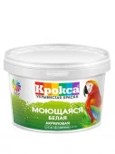 Краска моющаяся белая акриловая "Крокса" КР-50 4,5кг/Евроведро - КОЛОРЛОН ВТД Новосибирск