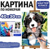 MKR4030-111 Набор для рисования "Картина по номерам 30*40 см. Пушистик"Мастер класс - КОЛОРЛОН ВТД Новосибирск